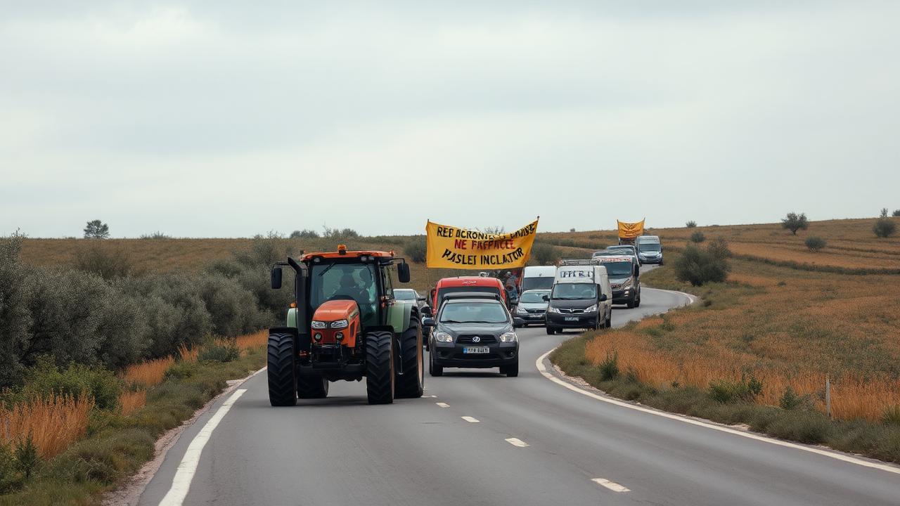 Marxa lenta multitudinària contra la incineradora de Juneda